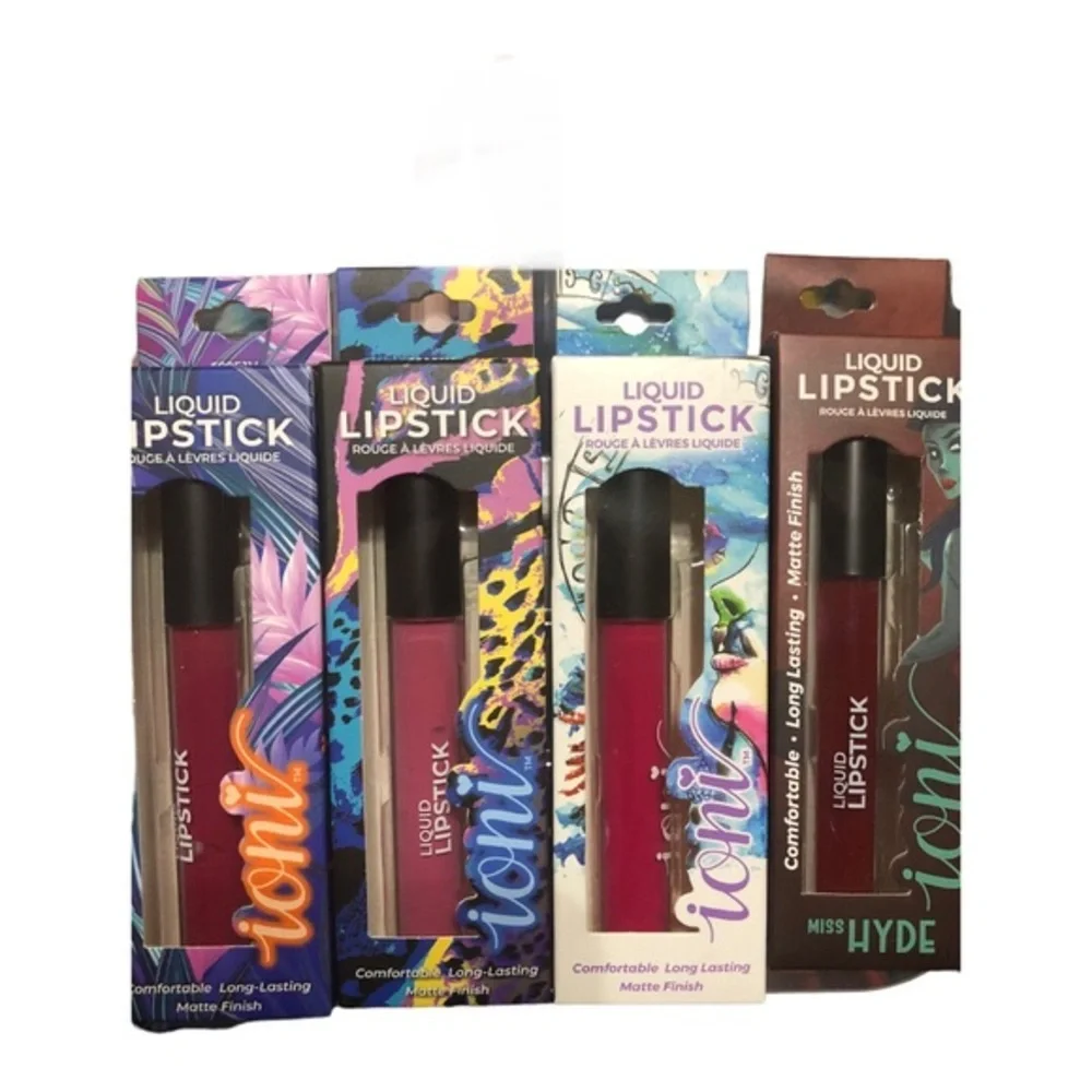 2pack lasting matte‎ finish liquid lipstick- Berry, Mauve, hot pink, & hyde red